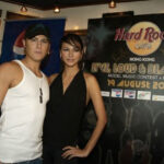 Jonny Blu and Rosemary at Hong Kong Hard Rock Cafe