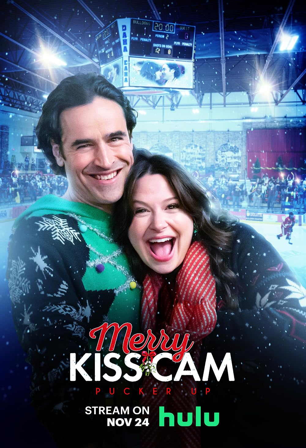 Merry Kiss Cam — Jonny Blu music placement Merry Kiss Cam Hulu movie poster — Jonny Blu song Holiday For Two