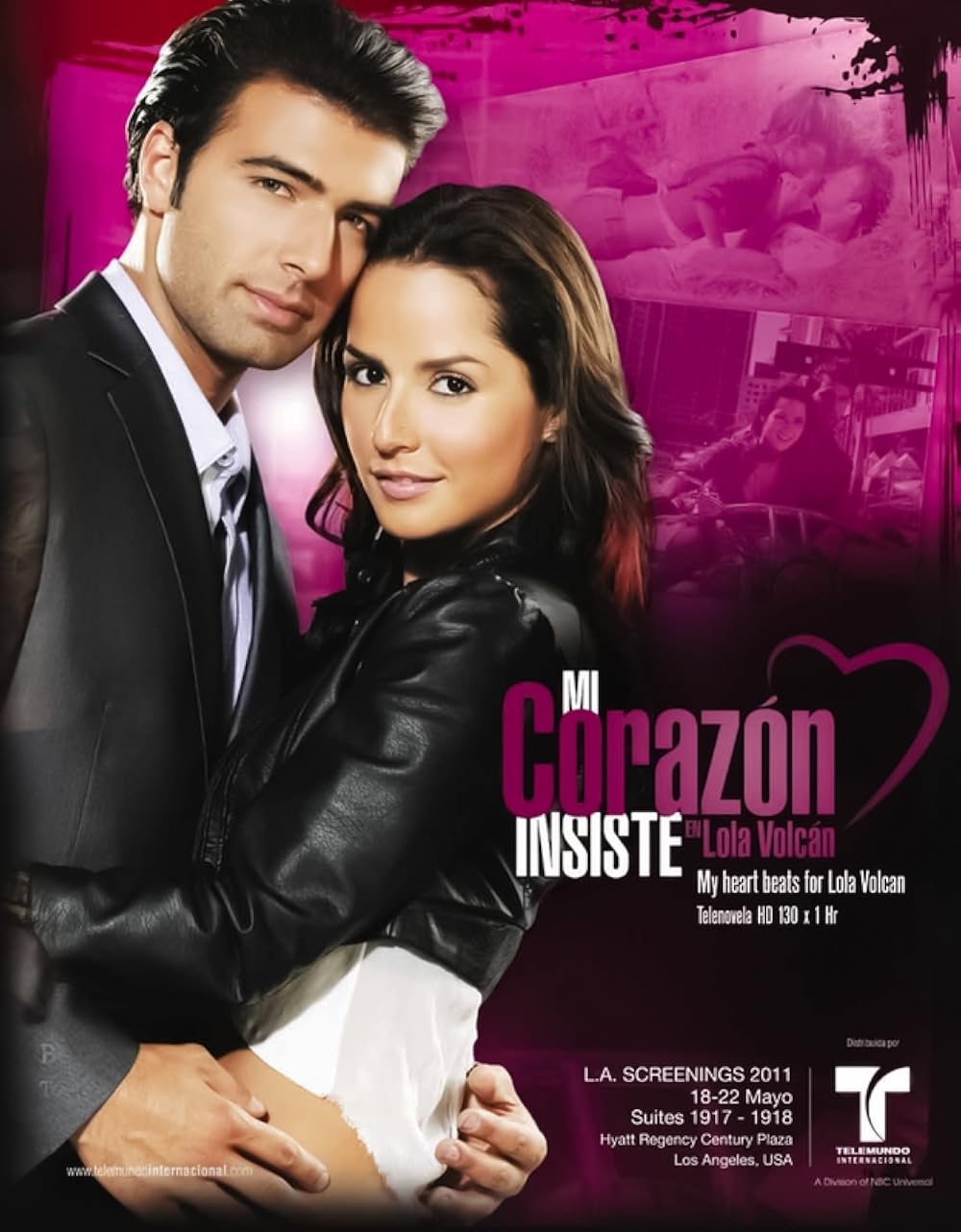Mi corazón insiste en Lola Volcán — Jonny Blu music placements Mi corazón insiste en Lola Volcán Telemundo poster — Jonny Blu song Sweet Lovin in the Afternoon
