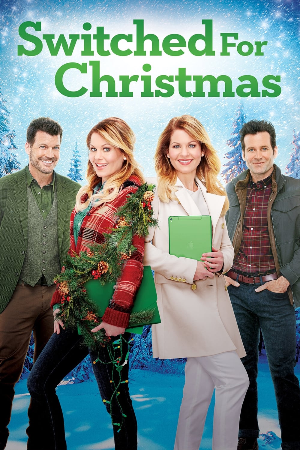 Jonny Blu holiday music in Switched for Christmas Switched for Christmas Hallmark movie poster